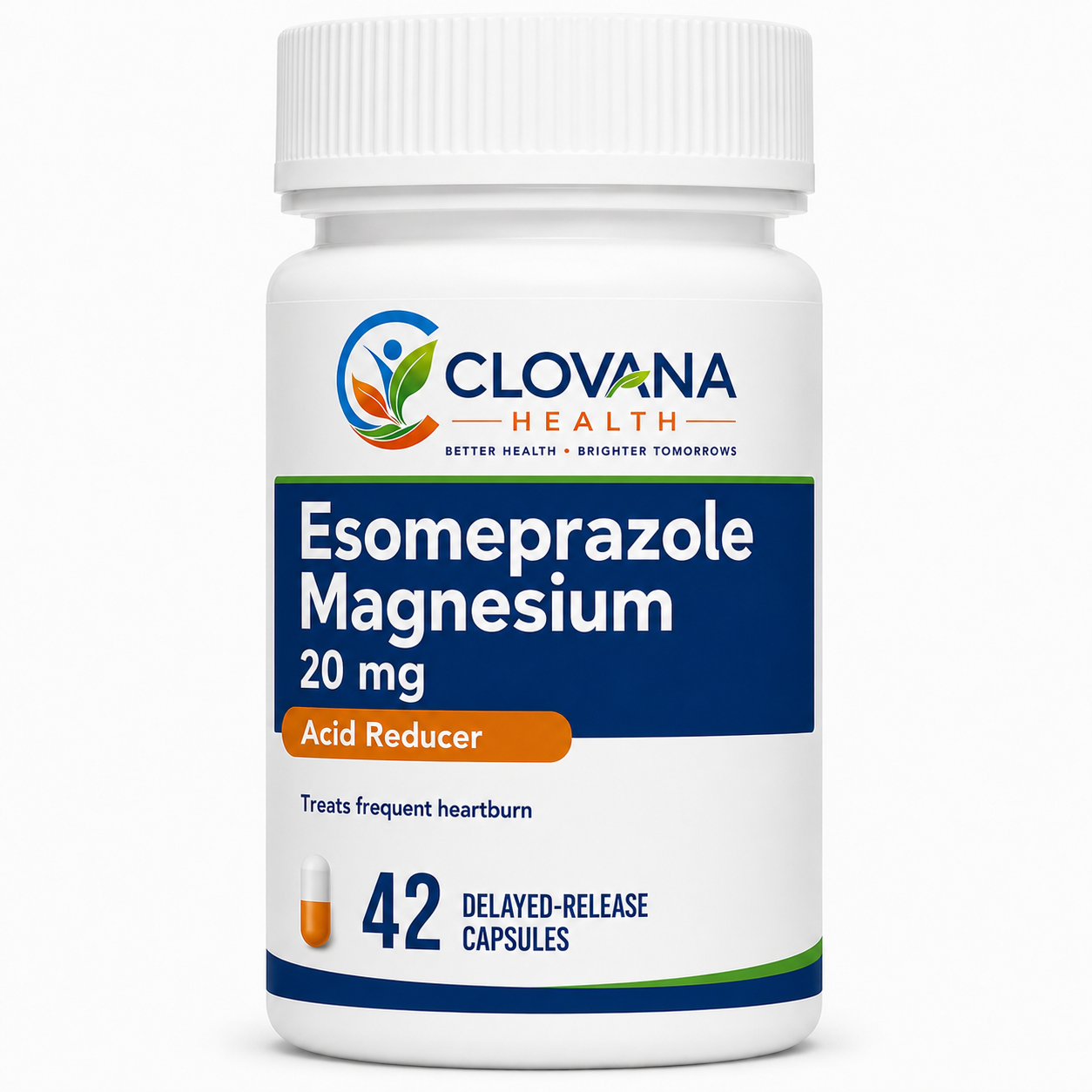 Clovana Health Esomeprazole Acid Reducer Esomeprazole magnesium 20 mg · 42 delayed-release capsules